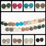 Druzy Stud Earrings