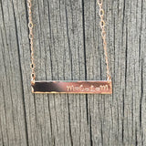 Family Bar Necklace