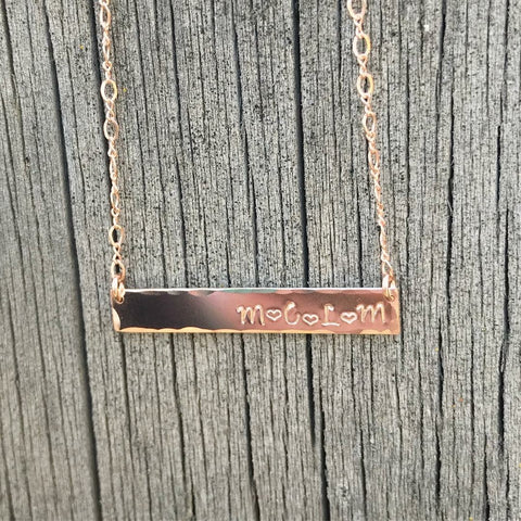 Family Bar Necklace