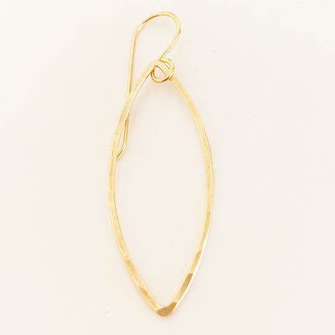 Marquise Hoop Earrings