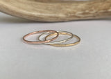 Hammered Stacking Rings