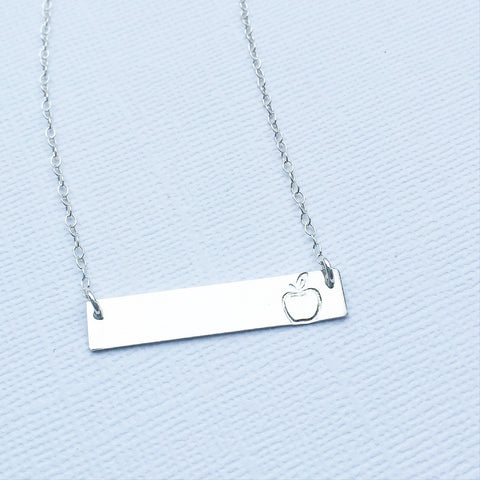 Teacher Bar Necklace