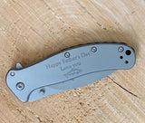 Engraved Kershaw Pocket Knife