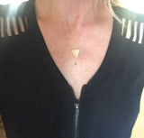 Hammered Triangle Necklace