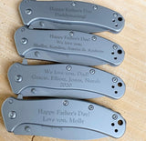 Engraved Kershaw Pocket Knife