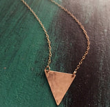 Hammered Triangle Necklace