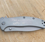 Engraved Kershaw Pocket Knife