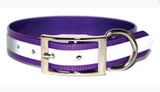 SunGlo Collar Reflective Strip w/Engraved Name Plate (Ring by Buckle)
