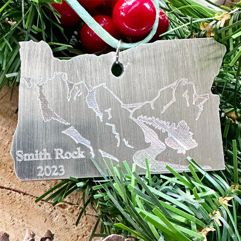 Oregon Smith Rock Christmas Ornament