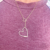 Heart Lariat Necklace