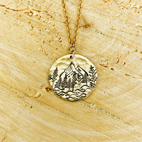 Wilderness Water Coin Necklace