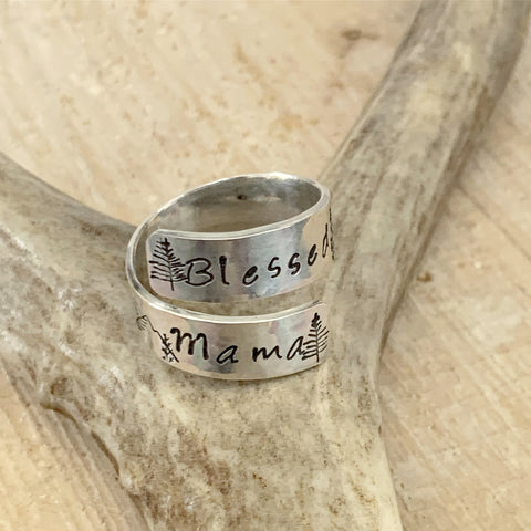 Blessed Mama Wilderness Wrap Ring